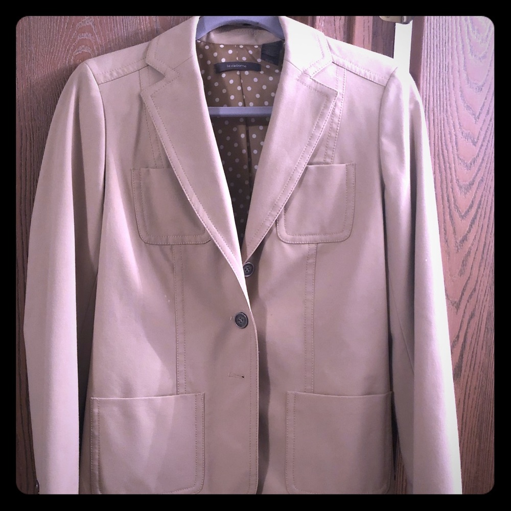 Liz Claiborne khaki blazer